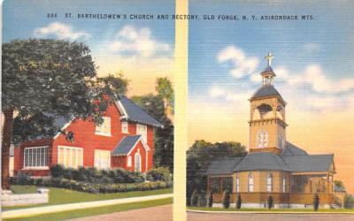St Barthelomew's Church Old Forge, New York Postcard