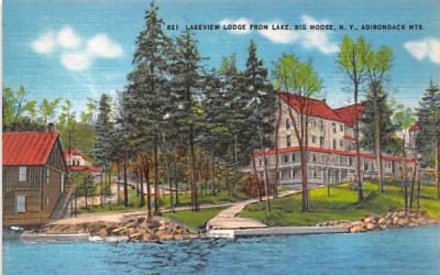 Lakeview Lodge Old Forge, New York Postcard