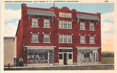 Strand Theater Building Old Forge, New York Postcard