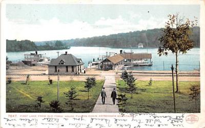 First Lake from Old Forge House New York Postcard