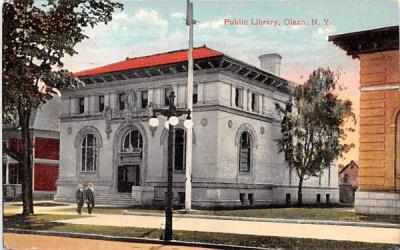 Public Library Olean, New York Postcard