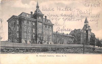St Elizabeth Academy Olean, New York Postcard