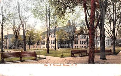 No 3 School Olean, New York Postcard