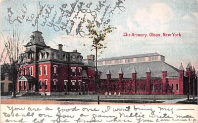 The Armory Olean, New York Postcard