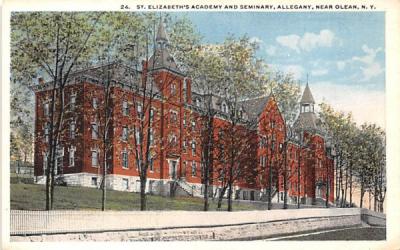 St Elizabeth's Academy & Seminary Olean, New York Postcard