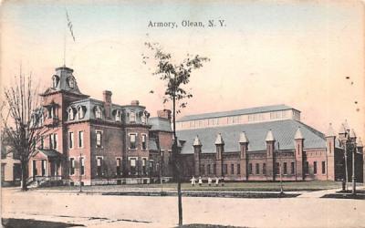 Armory Olean, New York Postcard