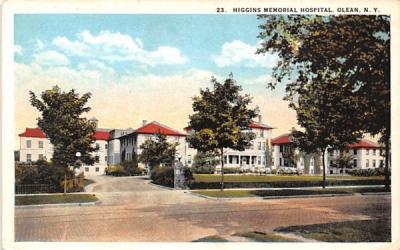 Higgins Memorial Hospital Olean, New York Postcard