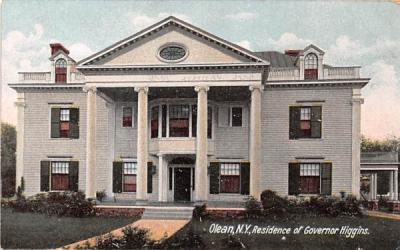 Residence of Governor Higgins Olean, New York Postcard