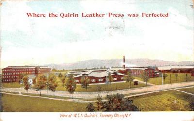 WCA Quirin's Tannery Olean, New York Postcard