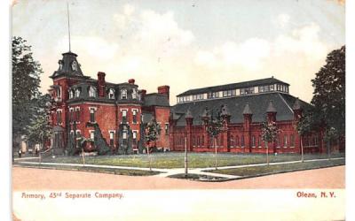 Armory, 43rd Separate Company Olean, New York Postcard