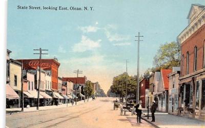 State Street Olean, New York Postcard