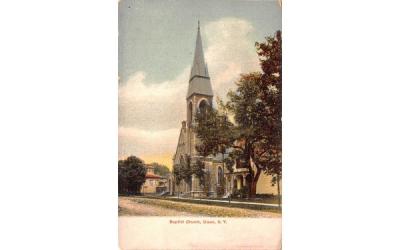 Baptist Church Olean, New York Postcard