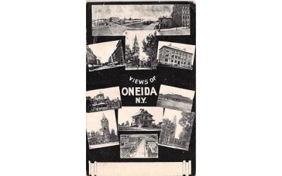 View of Oneida New York Postcard