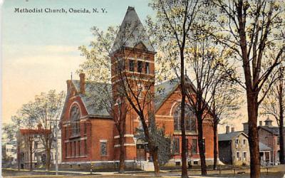Methodist Church Oneida, New York Postcard