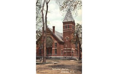 Methodist Church Oneida, New York Postcard