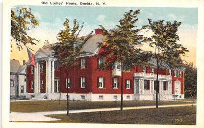 Old Ladies' Home Oneida, New York Postcard