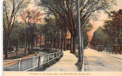 Bend in the Feeder Oneida, New York Postcard