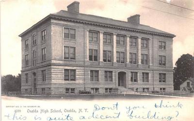 Oneida High School New York Postcard