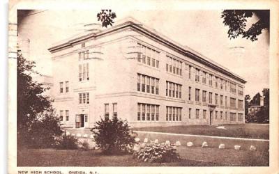 New High School Oneida, New York Postcard