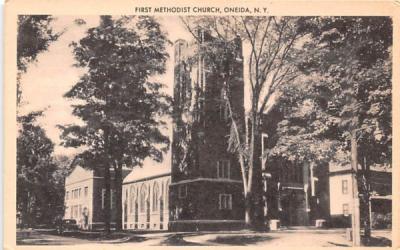 First Methodist Church Oneida, New York Postcard