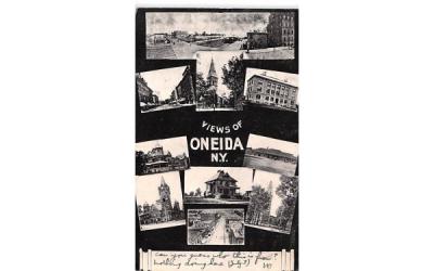 View of Oneida New York Postcard
