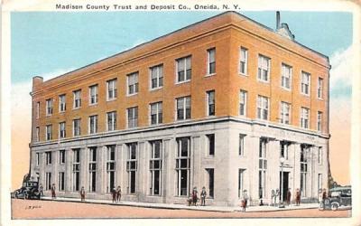 Madison County Trust & Deposit Co Oneida, New York Postcard