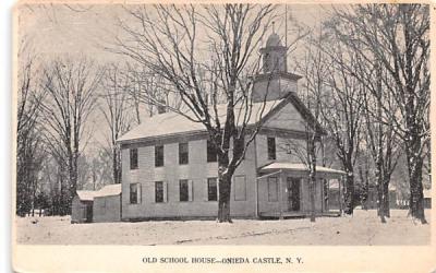 Old School House Oneida, New York Postcard
