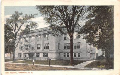 High School Oneonta, New York Postcard