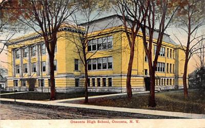 Oneonta High School New York Postcard
