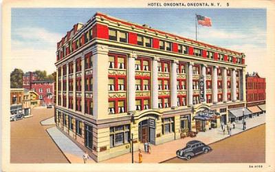 Hotel Oneonta New York Postcard