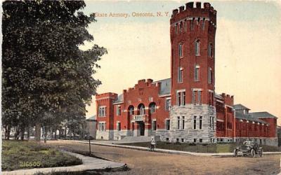State Armory Oneonta, New York Postcard