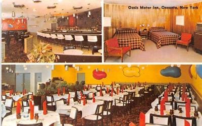 Oasis Motor Inn Oneonta, New York Postcard