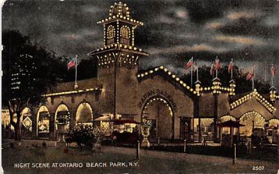 Night Scene Ontario Beach, New York Postcard