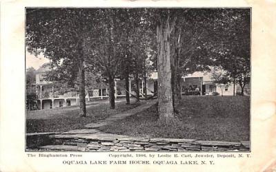 Oquaga Lake Farm House New York Postcard