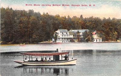 North Shore Oquaga Lake, New York Postcard