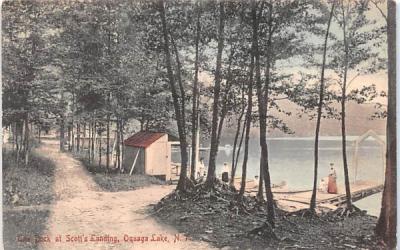 The Dock Oquaga Lake, New York Postcard