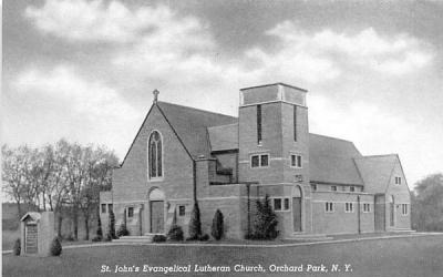St John's Evangelical Lutheran Church Orchard Park, New York Postcard