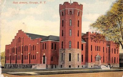 State Armory Oswego, New York Postcard