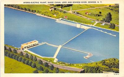 Hydro Electric Plant Oswego, New York Postcard