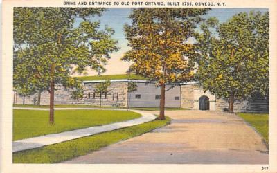 Old Fort Ontario Oswego, New York Postcard