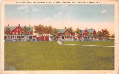 Officers' Quarters Oswego, New York Postcard