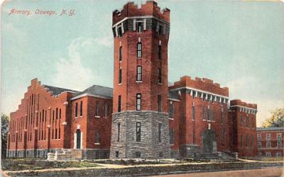 Armory Oswego, New York Postcard