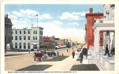 West First Street Oswego, New York Postcard