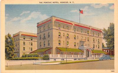 Pontiac Hotel Oswego, New York Postcard