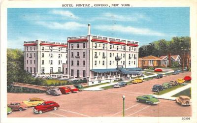 Hotel Pontiac Oswego, New York Postcard