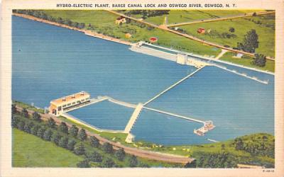 Hydro Electric Plant Oswego, New York Postcard
