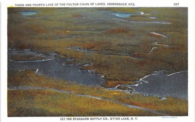 Third & Fourth Lake of the Fulton Chain of Lakes Otter Lake, New York Postcard