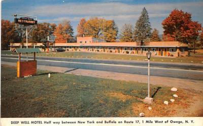Deep Well Motel Owego, New York Postcard