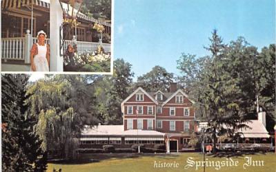 Historic Springside Inn Owego, New York Postcard