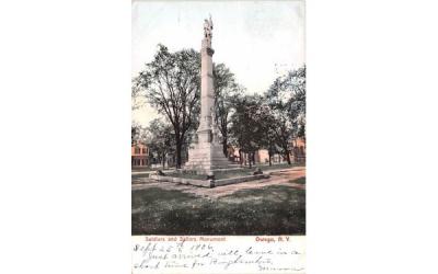 Soldiers & Sailors Monument Owego, New York Postcard